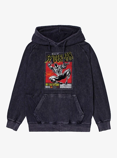 Marvel Spider-Man Ben Reilly Comic Mineral Wash Hoodie Box Lunch Exclusive
