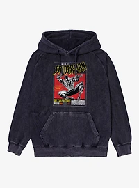 Marvel Spider-Man Ben Reilly Comic Mineral Wash Hoodie Box Lunch Exclusive