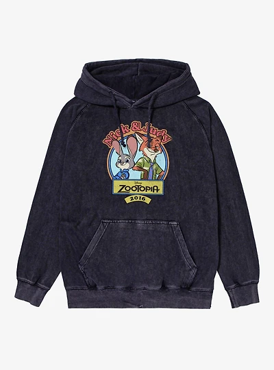 Disney Zootopia 2016 Mineral Wash Hoodie Box Lunch Exclusive