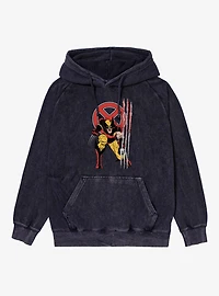 Marvel X-Men Wolverine Mineral Wash Hoodie Box Lunch Exclusive