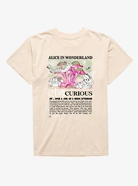 Disney Alice Wonderland Stay Curious Mineral Wash T-Shirt Box Lunch Exclusive