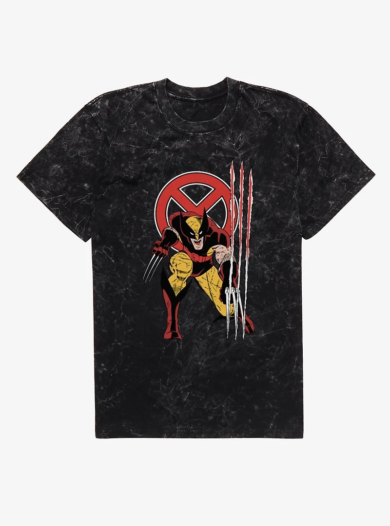 Marvel X-Men Wolverine Mineral Wash T-Shirt Box Lunch Exclusive
