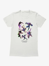 Marvel Spider-Man Spiderverse Neon Womens T-Shirt Box Lunch Exclusive
