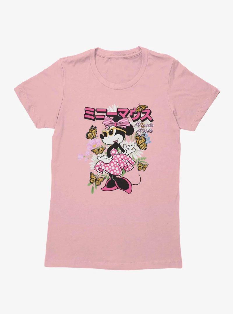Disney Minnie Mouse Japanese Retro Womens T-Shirt Box Lunch Exclusive