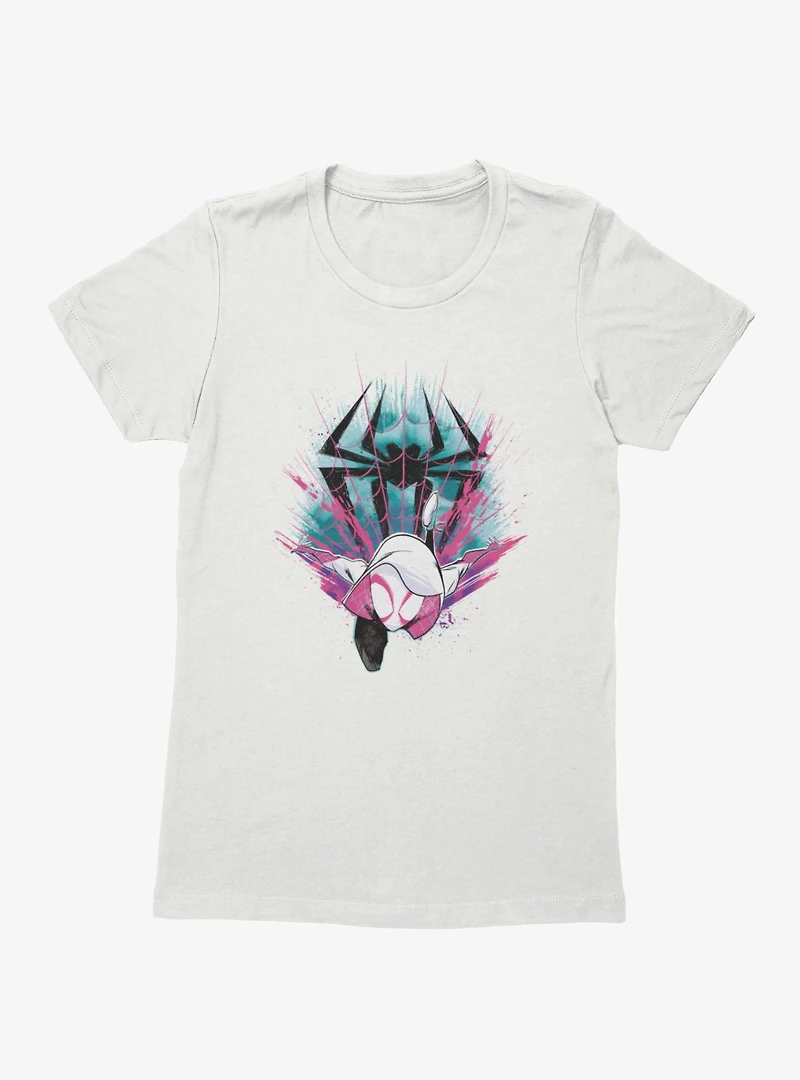 Marvel Spider-Gwen Splatter Womens T-Shirt Box Lunch Exclusive