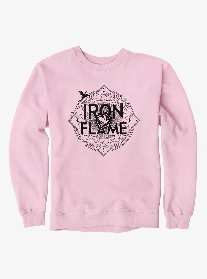 Fourth Wing Iron Flame Logo Sweatshirt