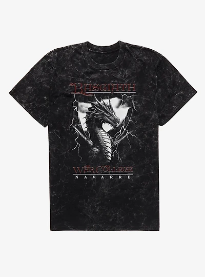 Fourth Wing Basgiath Dragon Mineral Wash T-Shirt