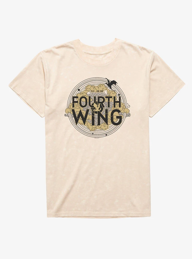 Fourth Wing Logo Mineral Wash T-Shirt