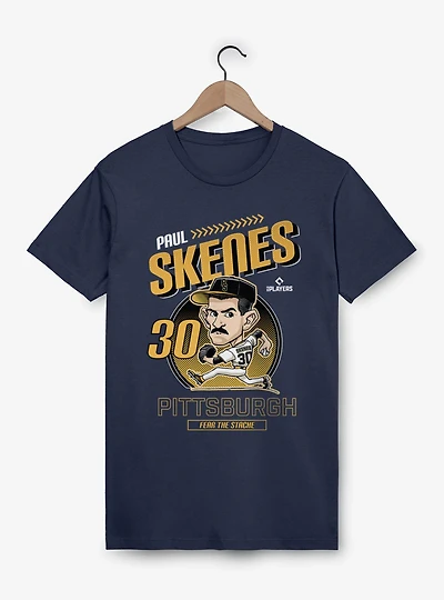 MLB Pittsburgh Pirates Paul Skenes Fear The Stache Caricature T-Shirt