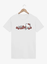 Hello Kitty Red And White Bows T-Shirt