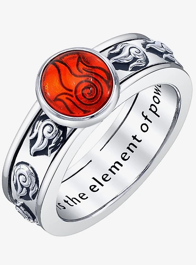 Avatar The Last Airbender X RockLove Firebender Spinner Ring