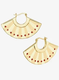 Avatar The Last Airbender X RockLove Kyoshi Warrior Fan Earrings