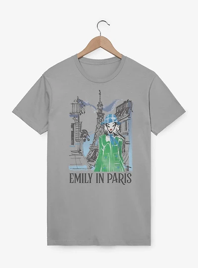 Emily Paris Eiffel Tower Street Sketch T-Shirt