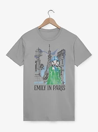 Emily Paris Eiffel Tower Street Sketch T-Shirt