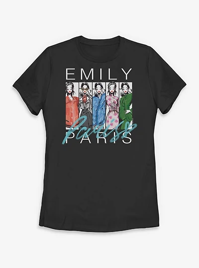 Emily Paris Fashion Sketch Womens T-Shirt