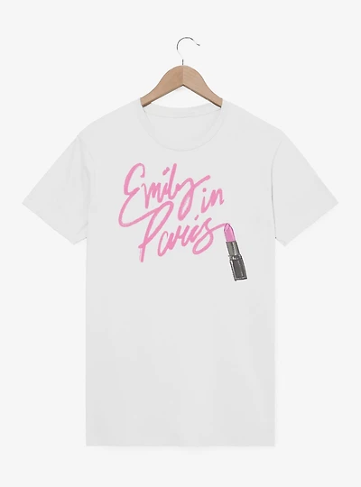 Emily Paris Lipstick Logo T-Shirt