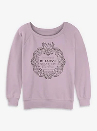 Emily Paris Champagne Label Womens Slouchy Sweatshirt