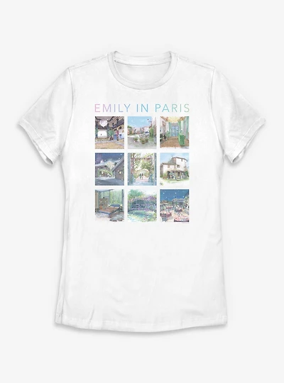 Emily Paris Illustrations Womens T-Shirt
