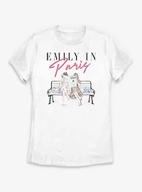Emily Paris Journal Reading Illustration Womens T-Shirt