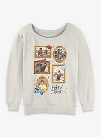 Emily Paris Framed Collage Womens Slouchy Sweatshirt