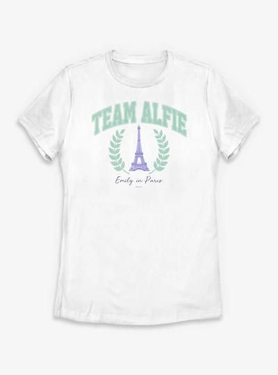 Emily Paris Team Alfie Collegiate Womens T-Shirt