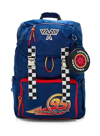 Disney Pixar Cars Lightning McQueen Multi-Pocket Backpack - BoxLunch Exclusive