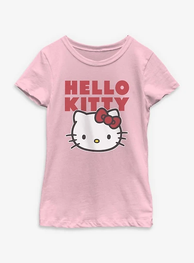 Hello Kitty Face Youth Girls T-Shirt