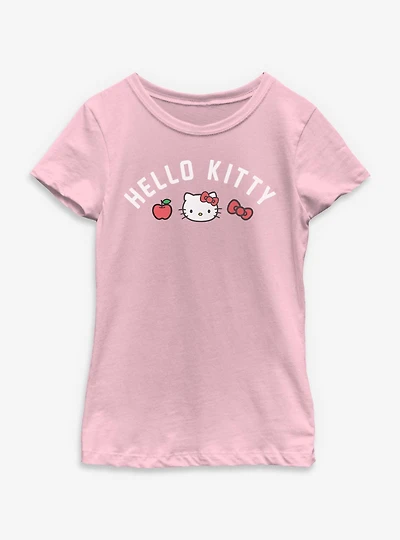 Hello Kitty Apple Bow Youth Girls T-Shirt