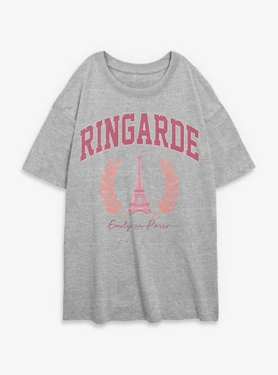 Emily Paris Ringarde Collegiate Womens Oversized T-Shirt