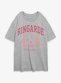 Emily Paris Ringarde Collegiate Womens Oversized T-Shirt