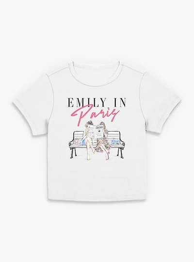 Emily Paris Journal Reading Illustration Womens Baby T-Shirt