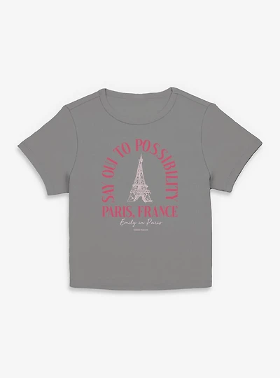 Emily Paris Say Oui Womens Baby T-Shirt