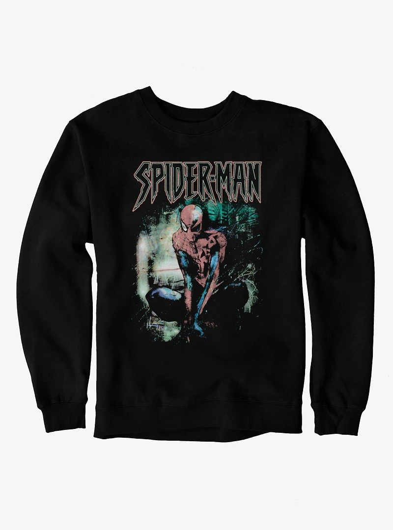 Marvel Spider-Man Vintage Grunge Croutch Sweatshirt