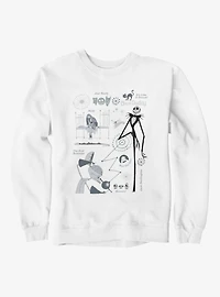 Disney Nightmare Before Christmas Iconic Characters Collage Sweatshirt