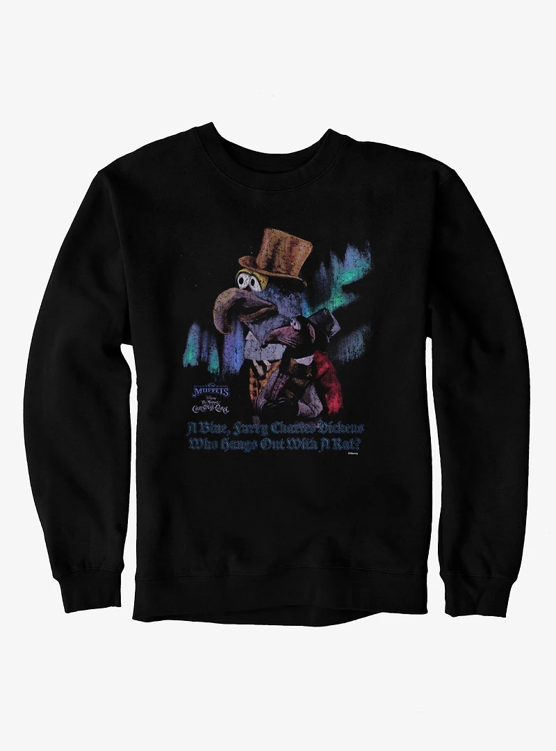 Disney The Muppets Christmas Carol Gonzo & Rizzo Charles Dickens Sweatshirt