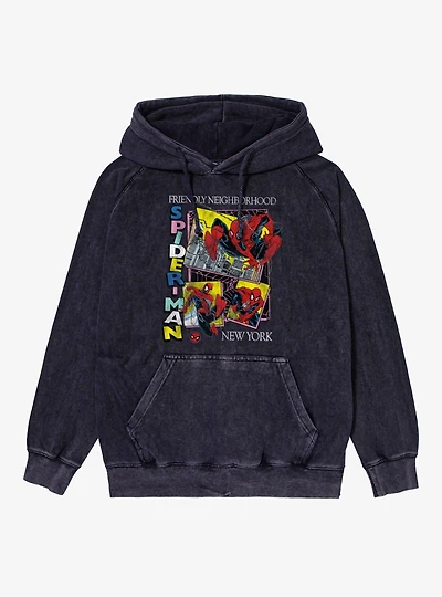 Marvel Spider-Man Friendly Neighborhood Mineral Wash Hoodie