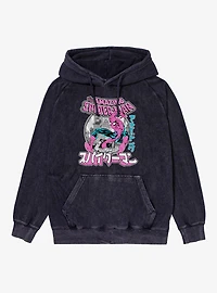 Marvel Spider-Man The Amazing Kanji Swing Mineral Wash Hoodie