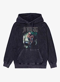 Marvel Spider-Man Vintage Grunge Croutch Mineral Wash Hoodie