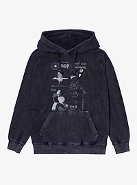 Disney Nightmare Before Christmas Iconic Characters Collage Mineral Wash Hoodie