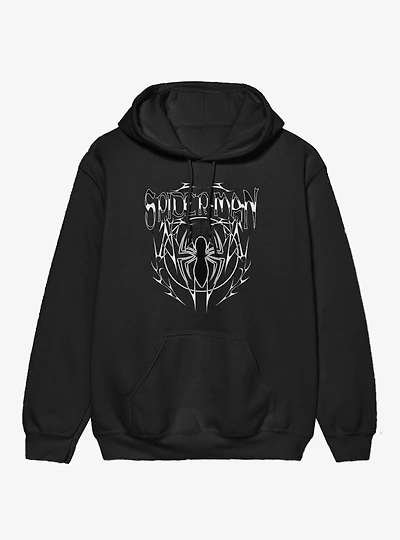 Marvel Spider-Man Metal Style Tattoo Hoodie