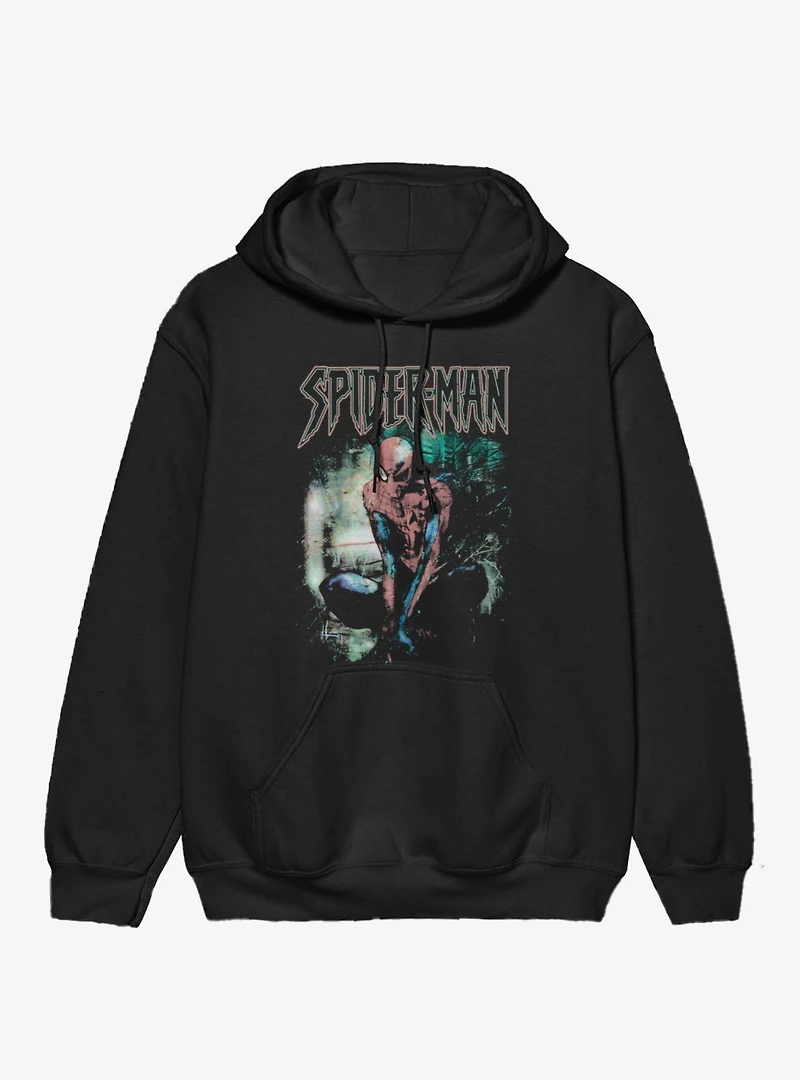 Marvel Spider-Man Vintage Grunge Croutch Hoodie