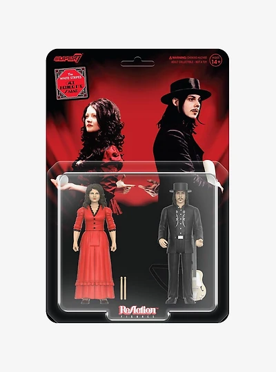 Super7 The White Stripes ReAction The White Stripes (Get Behind Me Satan) Figure Set