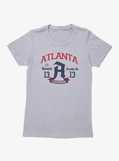 MLB Atlanta Braves Ronald Acuna Jr. Arch Champion Womens T-Shirt