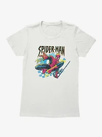 Marvel Spider-Man Racing Thwip Womens T-Shirt