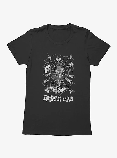 Marvel Spider-Man Butterfly Web Womens T-Shirt