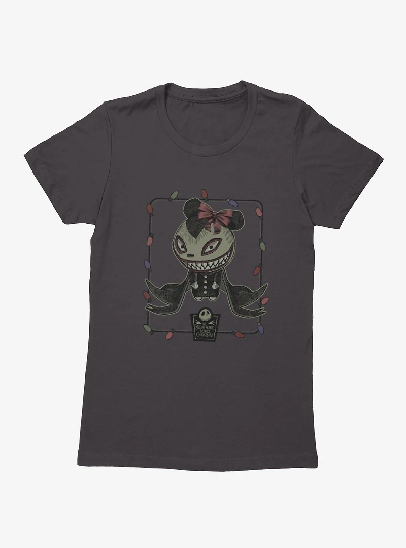 Disney Nightmare Before Christmas Lightbulb Frame Womens T-Shirt