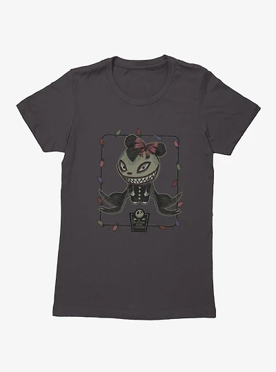 Disney Nightmare Before Christmas Lightbulb Frame Womens T-Shirt