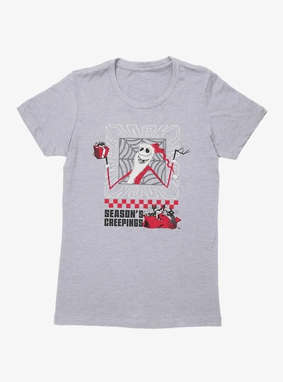 Disney Nightmare Before Christmas Santa Jack Seasons Creepings Womens T-Shirt