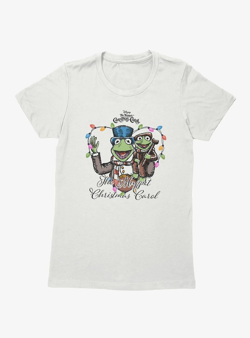 Disney The Muppets Christmas Carol Kermit & Tiny Tim Womens T-Shirt