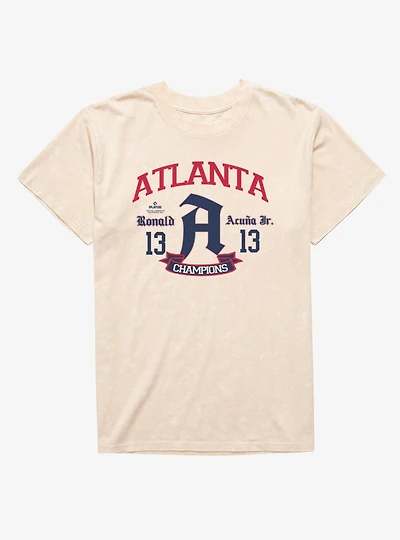 MLB Atlanta Braves Ronald Acuna Jr. Arch Champion Mineral Wash T-Shirt